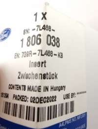 фото thumb №13, Накладка ручка изменения коробка передач ford transi 1806038 oem номер ford