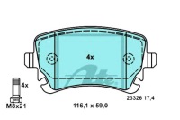 фото thumb №12, Тормозные колодки ham. audi t. a4/a6 2,0-4,2 04-11 керамический