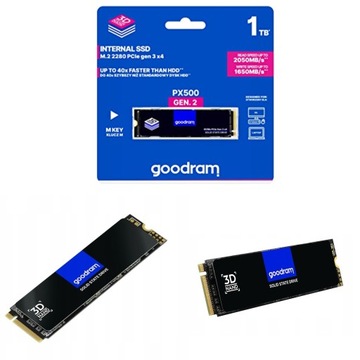 Твердотельный накопитель Goodram SSDPR-PX500-256-80-G2, 256 ГБ, M.2 PCIe