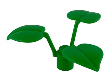 LEGO лист растения куст трава 3 листа зеленый 1 шт. 6255