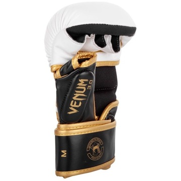 Спарринговые перчатки Venum MMA Challenger 3.0 Белый/Золотой L/XL