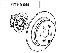 фото thumb №15, Ступиця колеса задня honda cr-v iii 4wd 07- crosstour 4wd 11-