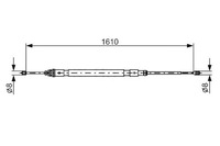 фото thumb №2, Bosch трос ham. ручной. citroen задняя c2 03- le/pr