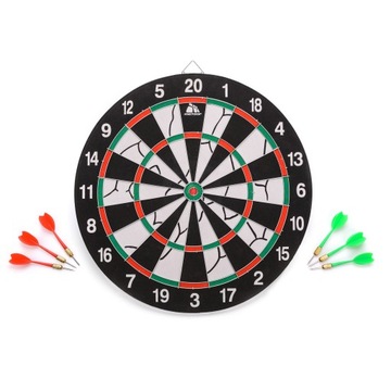 ДОСКА METEOR DART BOARD 17 дюймов, 6 дротиков, двусторонняя