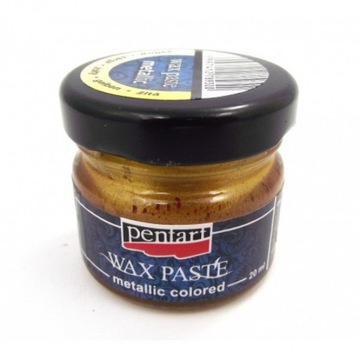 Żółta PASTA Woskowa 20ml Metaliczna DOBRA JAKOŚĆ!!