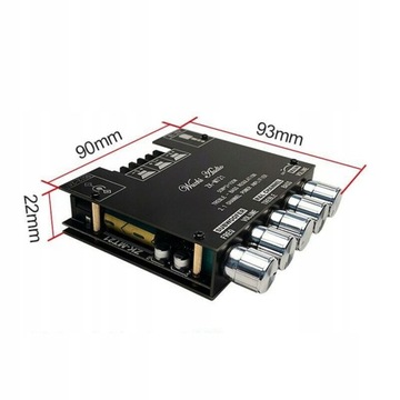 ПЛАТА ЦИФРОВОГО УСИЛИТЕЛЯ BLUETOOTH 50 Вт X 2