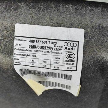 фото thumb №6, Audi q5 sq5 2014 потолок