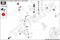 Резиновый элемент стабилизатора. skoda p. fabia внутренняя 16mm с хомут правый Киев, фото thumb