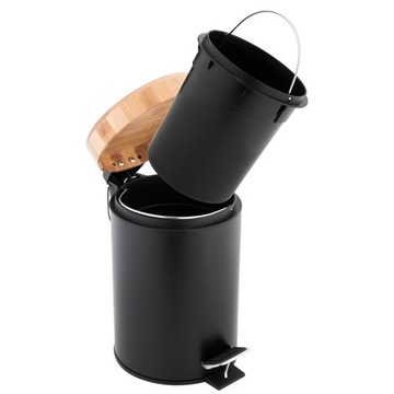 Корзина для унитаза в ванной, унитаз, МУСОРНАЯ БОРКА MAT BLACK