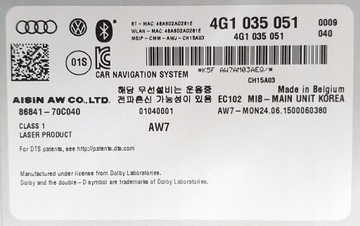 фото thumb №9, Модуль mmi 3g audi a6 c7 a7 рестайлінг 4g1035051