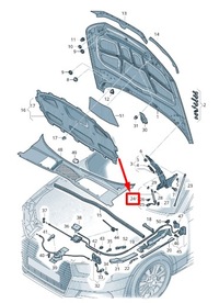 фото thumb №6, Актуатор захисту пішоходів vag audi a4 8w b9