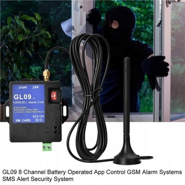 GSM GL09 8-канальная дверная сигнализация