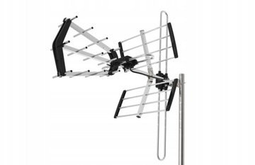 ANTENA Kierunkowa TV Naziemnej DVB-T2 MUXy 4K HD Filtr LTE 80km + KABEL 20m