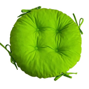 Poduszka na krzesło taboret 35cm JASNA ZIELEŃ KOŁO
