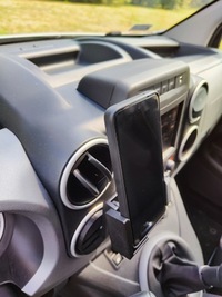 фото thumb №9, Кронштейн na телефон peugeot partner i citroen berlingo чёрный mat