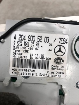 фото thumb №6, Лампа стеля mercedes w204 a2049005203