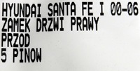 фото thumb №6, Замок дверь правый перед hyundai santa fe i 5 pin
