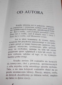 Kopaliński KOTY W WORKU z dziejów pojęć i rzeczy