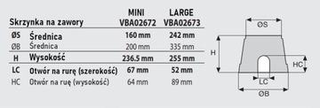 Skrzynka LARGE - Studzienka VBA02673 Rain Bird