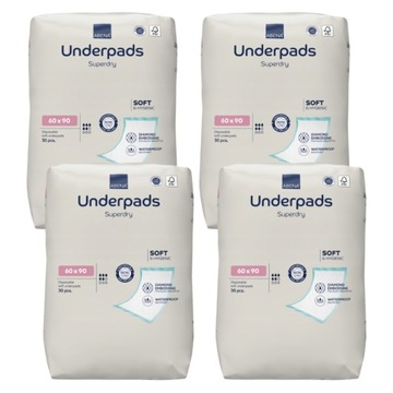 Прокладки гигиенические впитывающие Underpads Superdry 90x60 120 шт ABENA