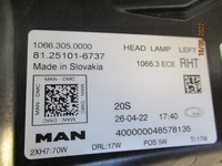 фото thumb №7, Лампа левая man tgx tgl tgm tg3