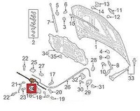 фото thumb №7, Трос трос vag audi a3 a3 sportback 2013 2017 оригинальный 8v0823531a