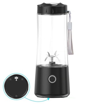Blender Mocny Mikser Przenośny Turystyczny Bezprzewodowy Na USB Sokowirówka
