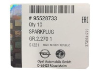 фото thumb №3, Свеча зажигания оригинал chevrolet trax 1.4 оригинал