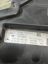 фото thumb №10, Лампа правий перед передня mercedes slk 172 r172 a1728203861 europa