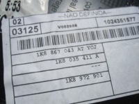 Scirocco 3 10r обшивка стійка ліва задній 1k8867043at 1k8035411a 1k8972901 в Україні, фото thumb