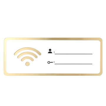 ЗНАК WIFI БЕЛЫЕ НАКЛЕЙКИ ОТЕЛЯ ТАБЛИЧКА С ПАРОЛЕМ