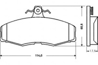 фото thumb №7, Гальмівні колодки гальмівний. skoda favorit, felicia