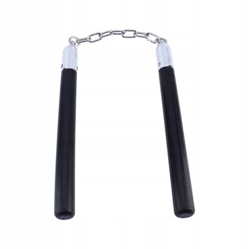 Rubber nunchucks for martial arts training