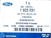 фото thumb №7, Интеркулер ford transit mk6 tourneo новый оригинальный номер