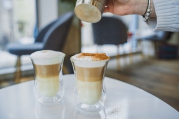 VIALLI ZESTAW SZKLANKI TERMICZNE PODWÓJNA ŚCIANKA KAWY LATTE SOKÓW DRINKÓW