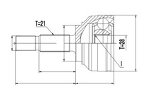 фото thumb №2, Nty npz-re-054 набір шарнір, wał привідний