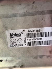 Renault master 2.3 dci радиатор выхлопных газов egr 147355889r Оригинал, фото thumb