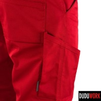 DuduWork РАБОЧИЕ БРЮКИ Красные наколенники 58