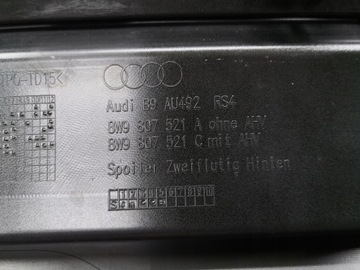 фото thumb №9, Спойлер накладка диффузор бампера do audi a4 rs4 b9 8w9 зад