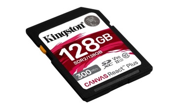 Карта памяти Kingston SD Canvas React Plus 128 ГБ