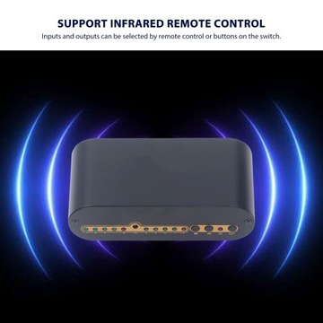 Цифровой оптический аудиопереключатель SPDIF 4x2 4 входа 2 выхода 5N
