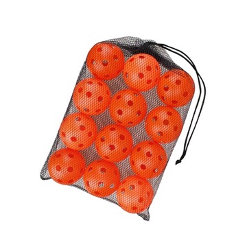 12 шариков Pickleballs профессионального качества. Специально разработанные в оранжевом цвете.