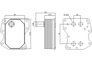 фото thumb №1, Nissens радиаторов масла ford transit 2.2 tdci