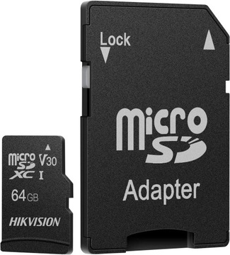 Карта памяти Hikvision 64 ГБ microSDXC 92/20 МБ/с