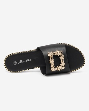 WL1644 CZARNE KLAPKI DAMSKIE MERISO 37