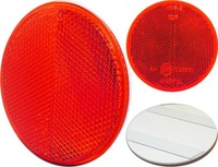 фото thumb №1, Відбивач круглий червоний задній з стрічка самоклеючий horpol