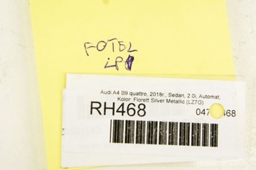 фото thumb №9, Rh468 audi a4 b9 сиденье левый перед кожа с подогревом