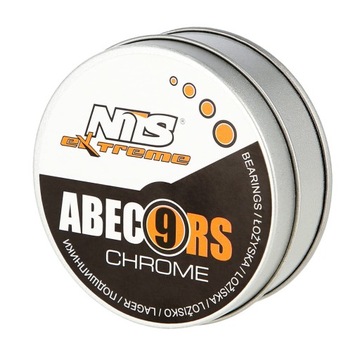 ПОДШИПНИКИ ABEC-9 УПАКОВКА 8 шт. МЕТАЛЛ NILS ABEC-9 RS ГРАФИТ ХРОМ ДЛЯ СКУТЕРА