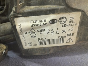 фото thumb №9, Skoda superb ii рестайлинг фара лампа перед передняя левая eu 3t1941017h