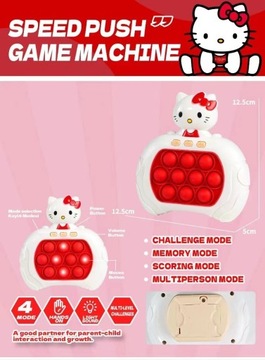 POP IT АНТИСТРЕССОВАЯ АРКАДНАЯ ЭЛЕКТРОННАЯ ИГРА HELLO KITTY НОВИНКА